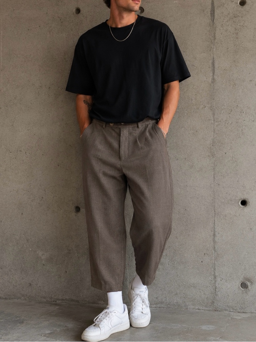 Land’s End Traditional Fit Vintage Men’s Brown Dress Pants. EUC. Size 34x28